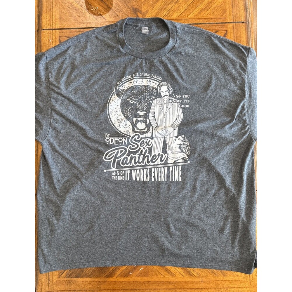 Sex Panther By Odeon Tshirt Size 3XL Grey Graphic Print Good Used Condition